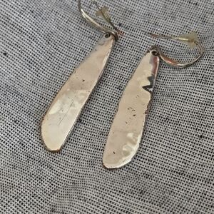 Robert Lee Morris SOHO Silver Plated Turquoise Dangle Pierced Earrings